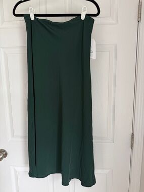 Dark Green Women's Midi Skirt